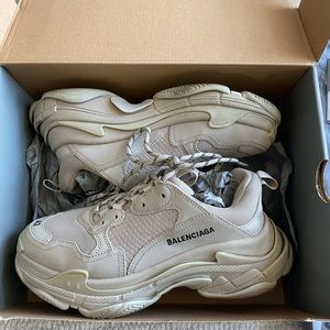 Balenciaga Triple S Sneaker Beige color